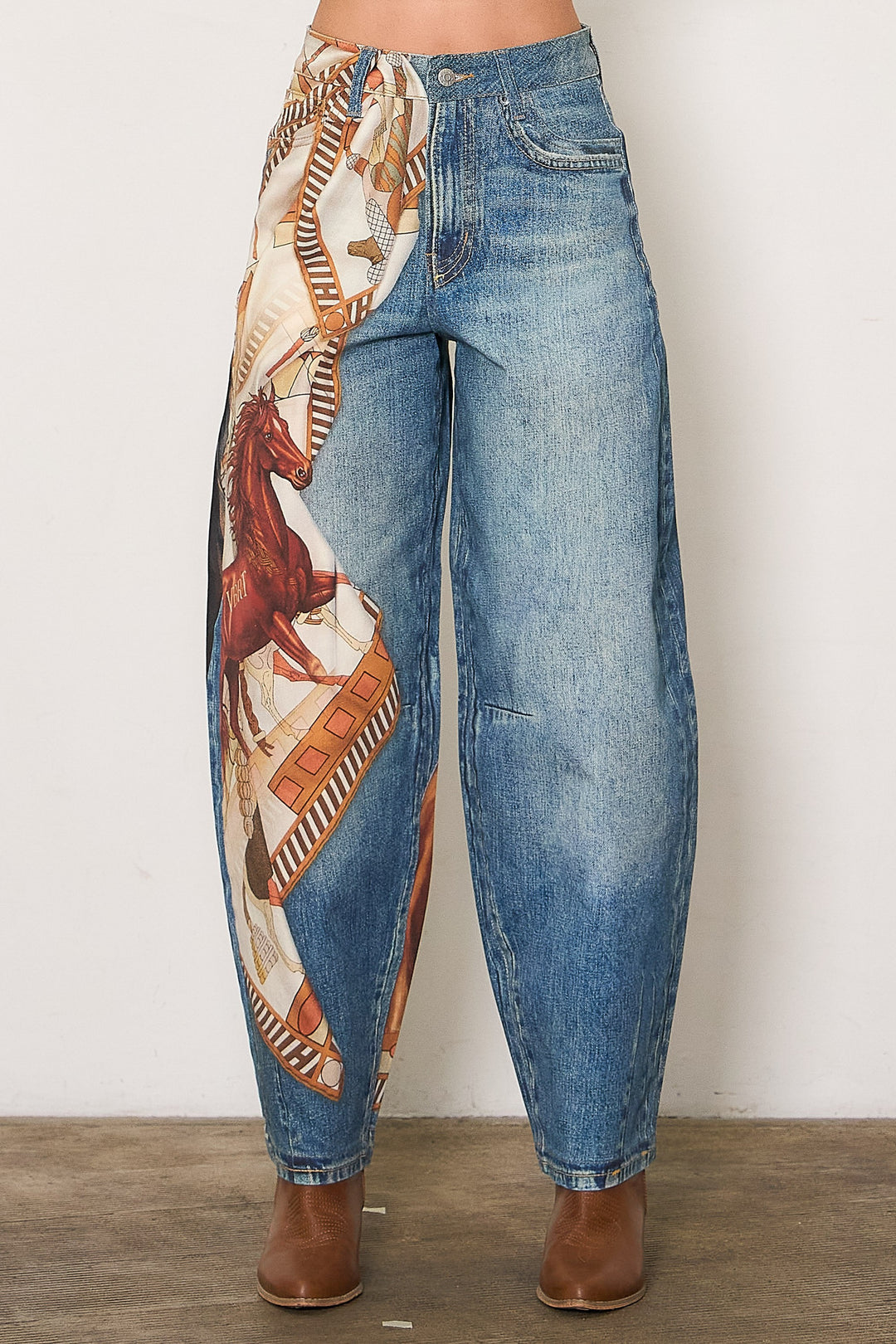 Jeans barrel caballos
