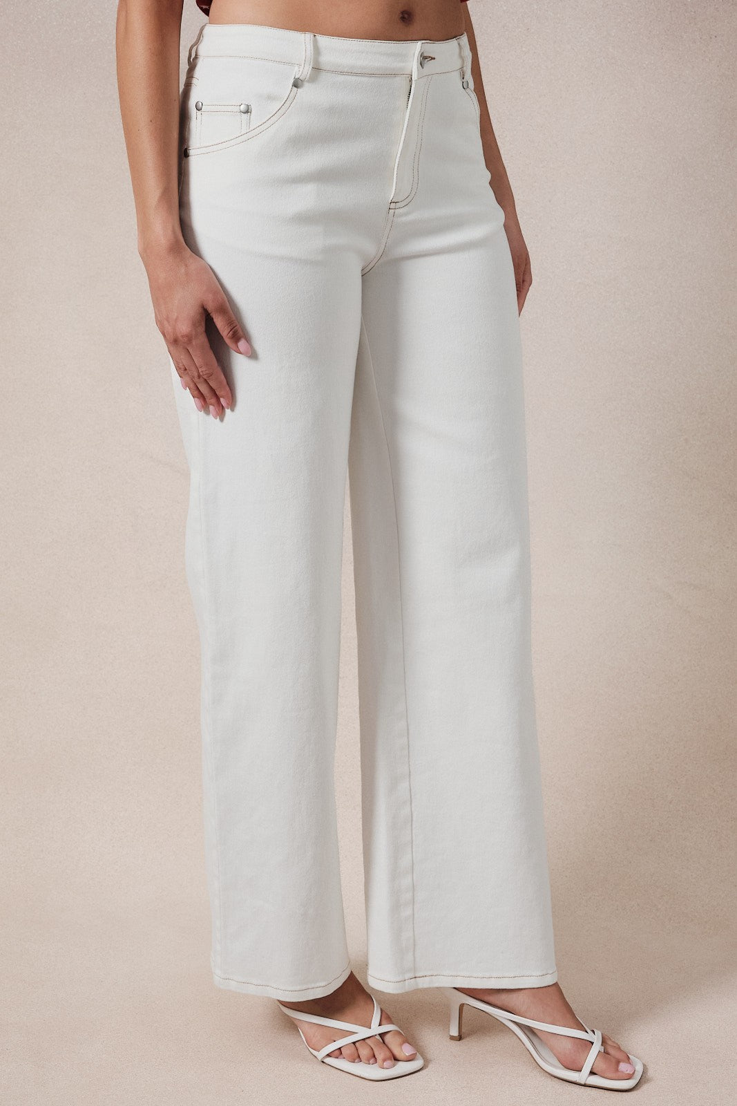Jeans blancos estrella