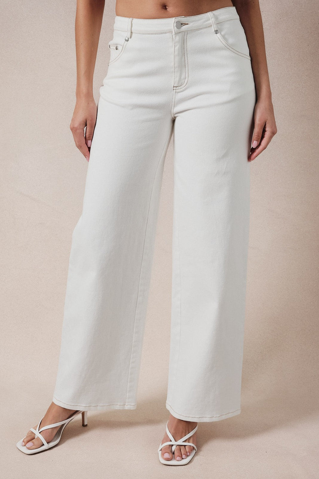 Jeans blancos estrella