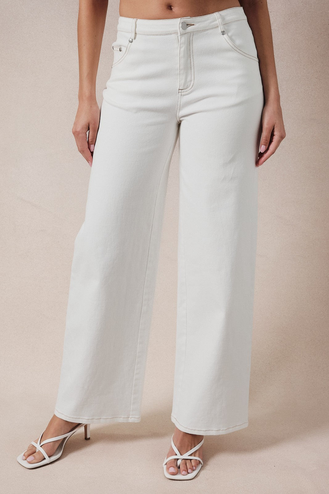 Jeans blancos estrella