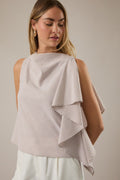 Blusa lineas con volante
