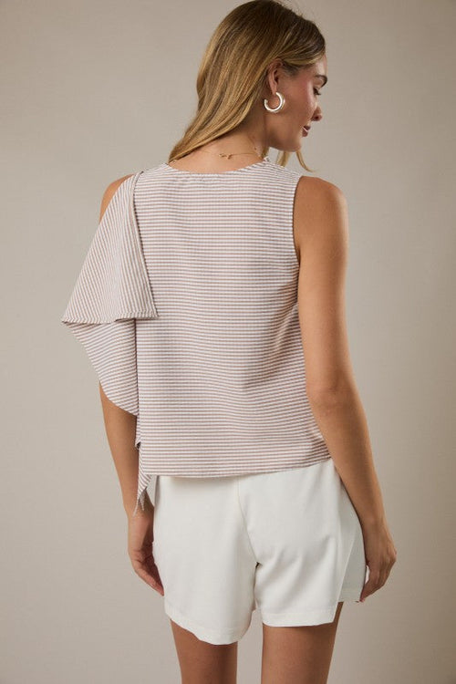 Blusa lineas con volante