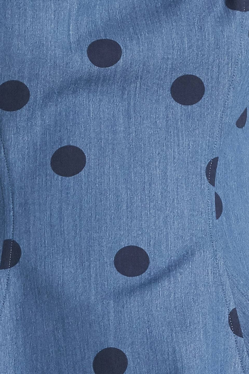 Set polka dots azul