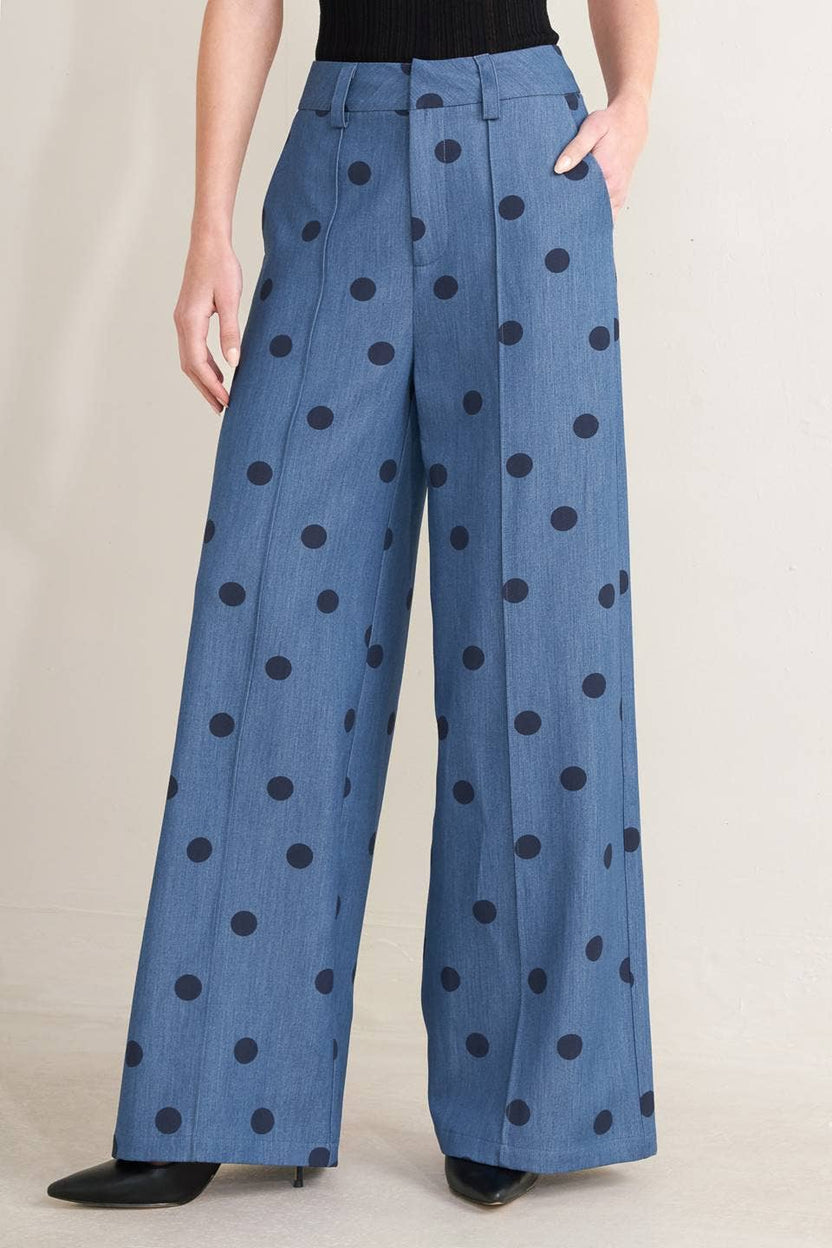 Set polka dots azul
