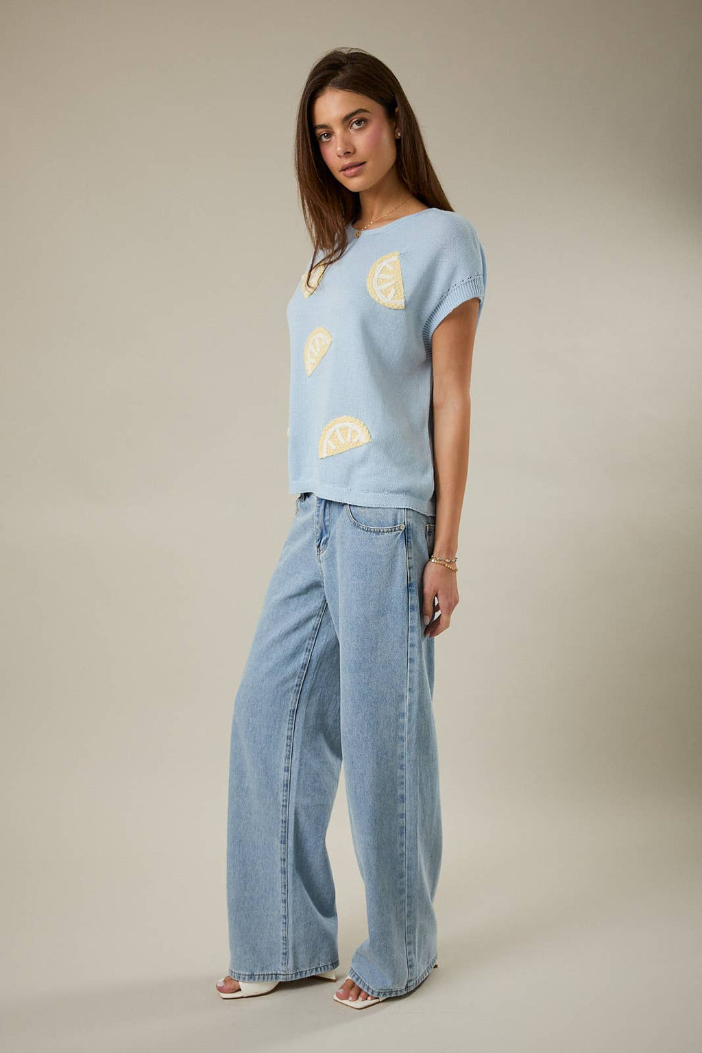 Blusa de punto con limas