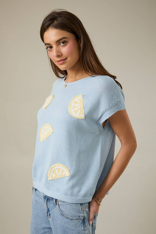 Blusa de punto con limas