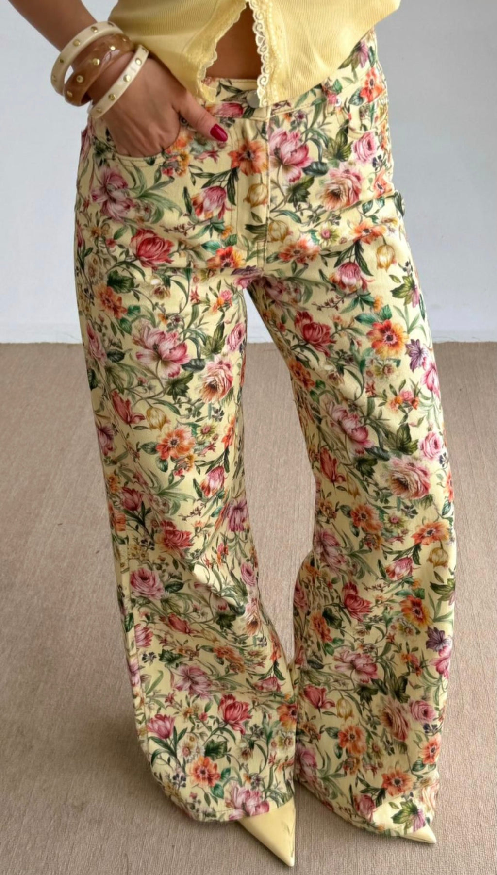 Jeans florales