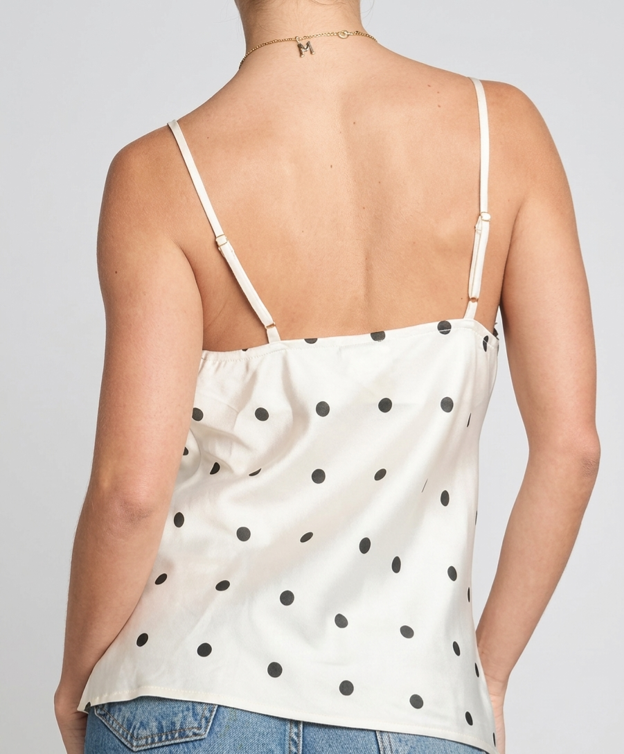 Blusa lencería lunares