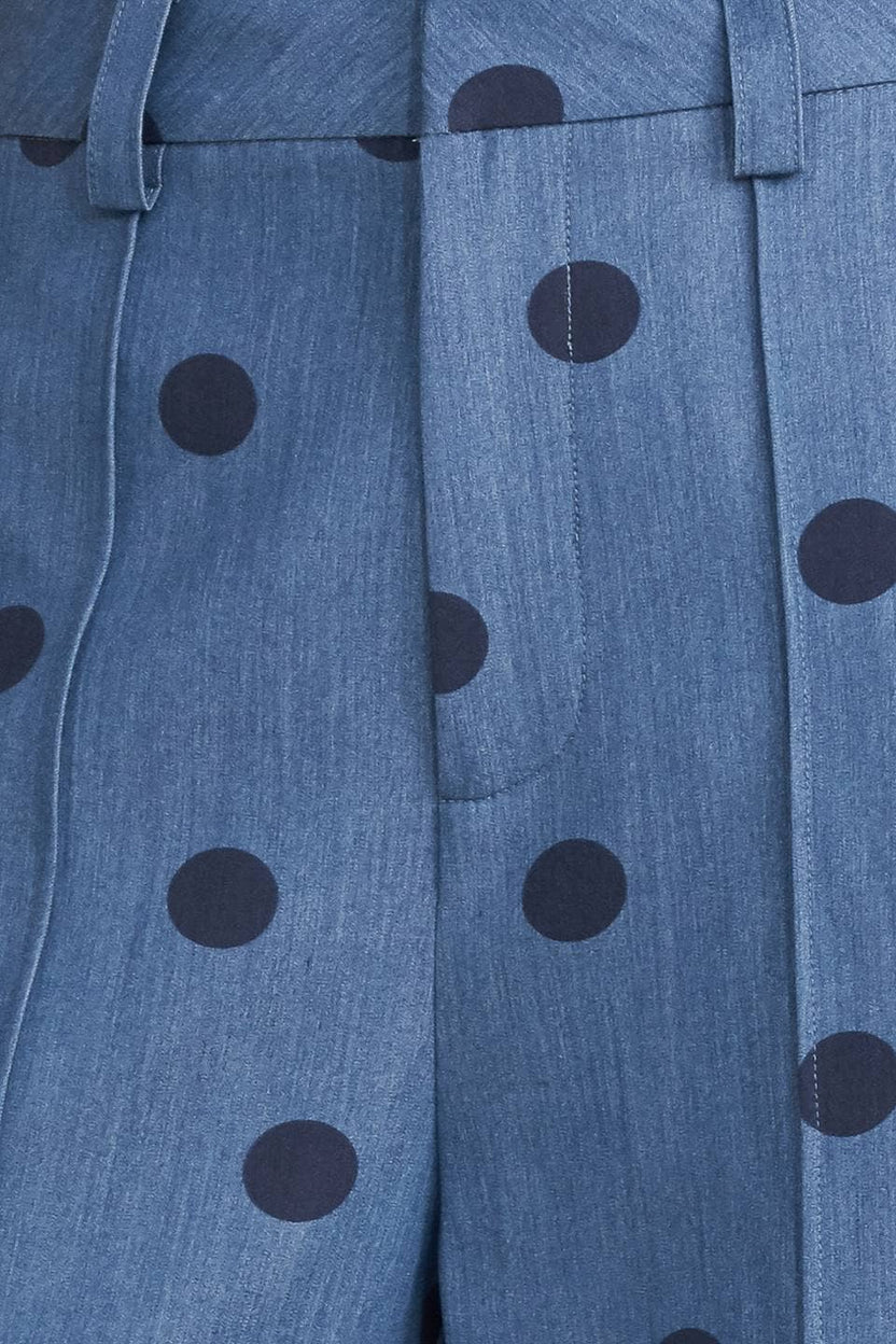 Set polka dots azul