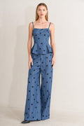 Set polka dots azul